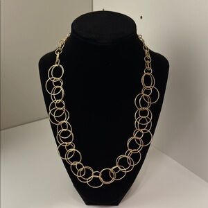 Anne Klein 20”Elegant Gold Circle Link Necklace